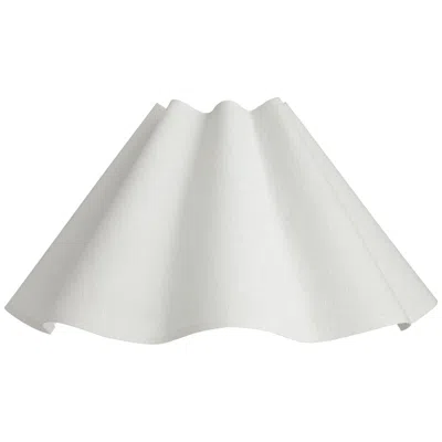 Springcrest White Linen Wave Empire Lamp Shade 6x18x10 (spider)