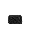 Springmoonatelier Women's Black Puzzle Luxury Metallic Crochet Handbag In Black