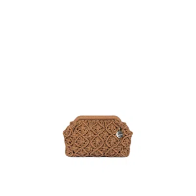 Springmoonatelier Women's Brown Macrome Handbag