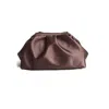 Springmoonatelier Women's Brown Mocha Mousse – Satin Clutch Evening Bag