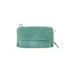 Springmoonatelier Women's Handmade Aqua Green Leather Crossbody Bag In Green