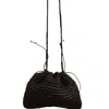 Springmoonatelier Women's Handmade Black Raffia Shoulder And Crossbody Bag – Chic And Elegant