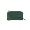 Springmoonatelier Women's Handmade Deep Green Leather Crossbody Bag In Green
