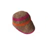 Springmoonatelier Women's Handmade Raffia Crochet Sun Hat – Multicolor In Multi