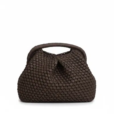 Springmoonatelier Women's Handmade Straw Top-handle Bag – Brown