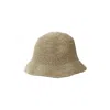 Springmoonatelier Women's Neutrals Beige Raffia Hat In Sand
