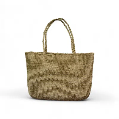 Springmoonatelier Women's Neutrals Handmade Cream Handmade Crochet Beach And Shopping Bag In White