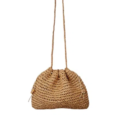 Springmoonatelier Women's Neutrals Handmade Cream Raffia Shoulder And Crossbody Bag – Chic And Elegant