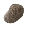 Springmoonatelier Women's Neutrals Handmade Natural Raffia Crochet Cap