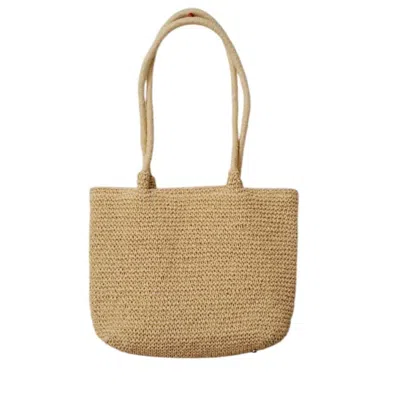 Springmoonatelier Women's Neutrals Raffia Summer Sun Cream Bag