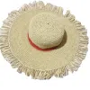 Springmoonatelier Women's Neutrals Sunny Days Raffia Hats-red Circle In Red