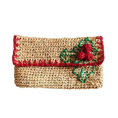Springmoonatelier Women's Neutrals Super Cute Raffia Handwoven Clutch