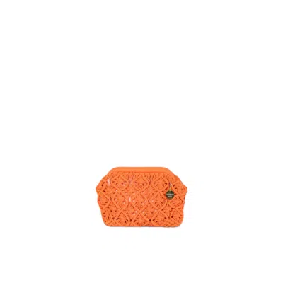 Springmoonatelier Women's Orange Macrame Handbag
