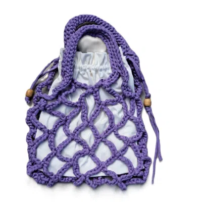 Springmoonatelier Women's Pink / Purple Young Style Purple Hand Woven Bag