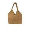 Springmoonatelier Women's Raffia Brown Beach Bag In Brown