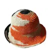 Springmoonatelier Women's Rainbow Raffia Hats Orange In Orange