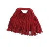 Springmoonatelier Women's Red Tassel Luxury Christmas Bag – New Year Special Edition In Red