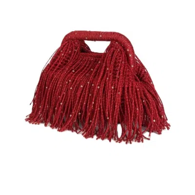 Springmoonatelier Women's Red Tassel Luxury Christmas Bag – New Year Special Edition