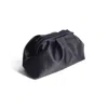 Springmoonatelier Women's Royal Black Satin Evening Bag