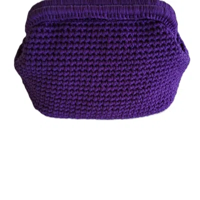 Springmoonatelier Women's Springmoon Never-ending Summer Hand-knitted Purple Bag