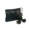 Springmoonatelier Women's Summer Beauty Black  Clutch In Black