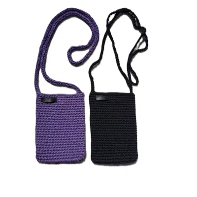 Springmoonatelier Women's Tutya's Garden Black Cell Phone Bag