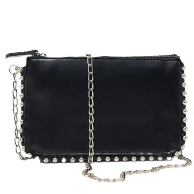 Springmoonatelier Women's Very Special Luxury Black Color Cross Strap Party Bag