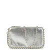 Springmoonatelier Women's Very Special Luxury Silver Color Cross Strap Party Bag