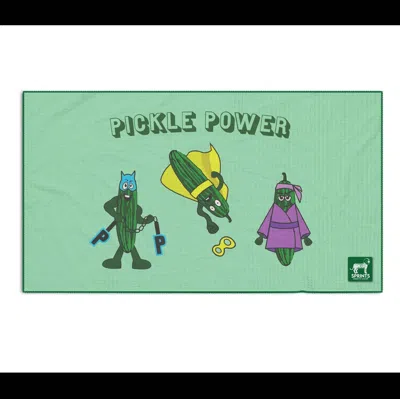 Sprints Mini Towel In Pickle Power In Green