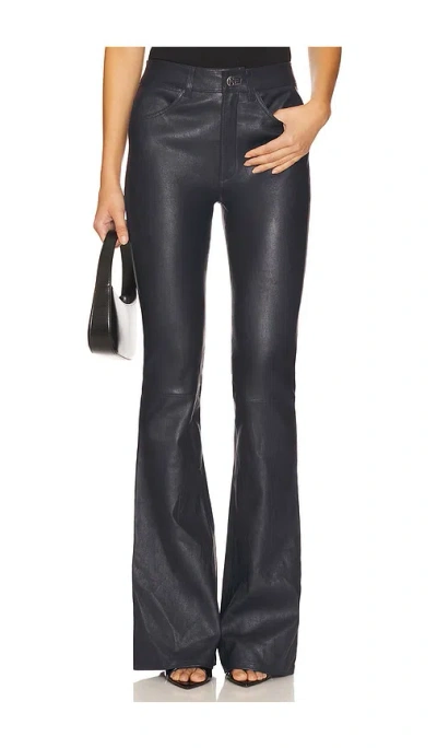 Sprwmn 5 Pocket Micro Flare In Blue