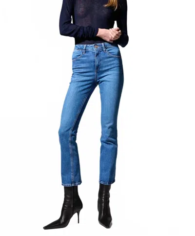 Sprwmn Ankle Flare Denim Bootcut Pant In Gabrielle In Multi