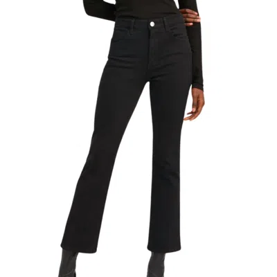 Sprwmn Ankle Flare Jeans In Ella In Black