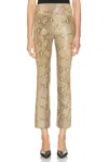 Sprwmn Ankle Flare Leg Pant In Brown