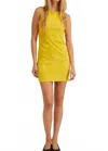 Sprwmn Audrey Mini Dress In Limoncello In Yellow