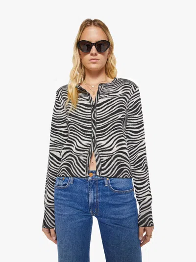 Sprwmn Baby Cardigan Zebra Shirt In Multi - Size X-large