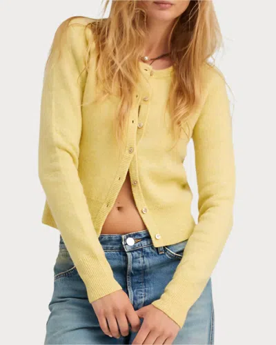 Sprwmn Baby Cashmere Cardigan In Yellow