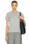 Sprwmn Baby Tee In Heathered Grey