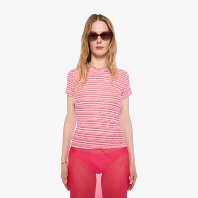 Sprwmn Baby T-shirt Stripes In Pink