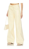 Sprwmn Baggy Athletic Stripe Sweatpants In Yellow