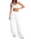 Sprwmn Baggy Athletic Sweatpants In White In White