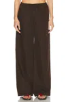 Sprwmn Baggy Easy Pant In Brown
