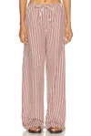 Sprwmn Baggy Easy Pant In Rust & Beige