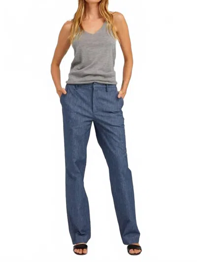 Sprwmn Baggy Lowrise Trousers In Indigo In Black