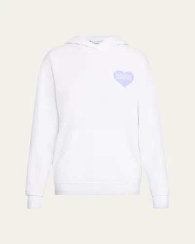 Sprwmn Bg Heart Logo Hoodie In White