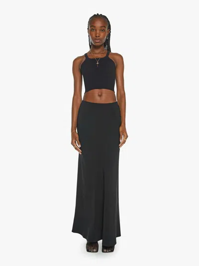 Sprwmn Bias Cut Maxi Skirt In Black - Size X-large