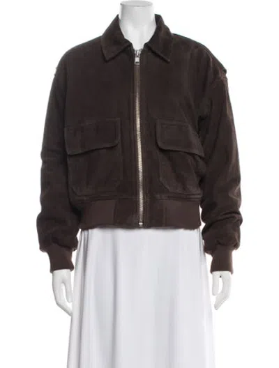Pre-owned Sprwmn Bomber Jacket In Brown