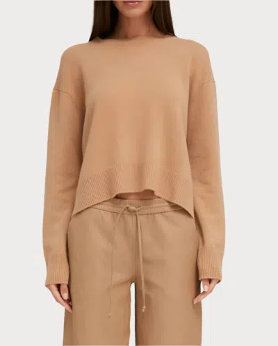 Sprwmn Boxy Cashmere Sweater In Praline In Pink