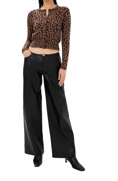 Sprwmn Cashmere Baby Cardigan In Leopard In Multi