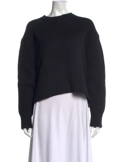 Pre-owned Sprwmn Cashmere Crew Neck Sweater In Black