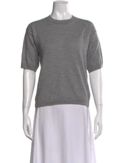 Pre-owned Sprwmn Cashmere Crew Neck Sweater In Gray